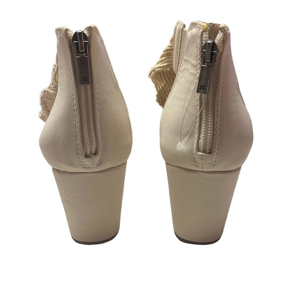 NEW Lucky Brand Kaydyn Crochet Wedge Sandals size 9.5 Beige - Picture 6 of 8
